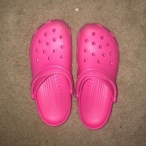 Pink Crocs